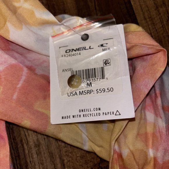 O’Neill women’s button up shirt, floral print NWT - Picture 4 of 9